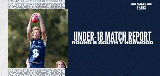 Under-18 Match Report: Round 5 vs Norwood